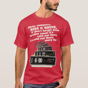 Camiseta Relógio de Alarme para o Dia do Martelo