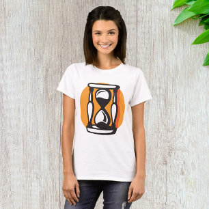 Camiseta Relógio de Areia Retro Minimalista Tempo