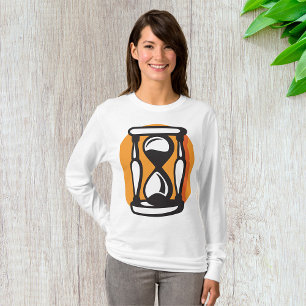 Camiseta Relógio de Areia Retro Minimalista Tempo
