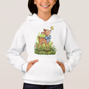 Camiseta Relógio de Bolso Dourado com Bambi e Borboleta Cap