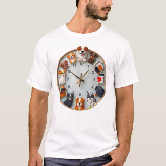Camiseta Relógio de Canetas Adoráveis