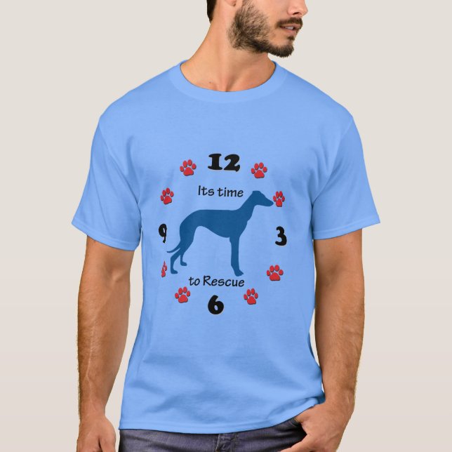 Camiseta Relógio de Tempo de Emergência do Greyhound (Frente)