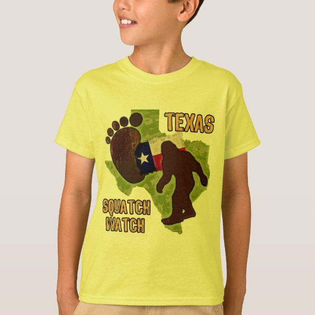 Camiseta Relógio de Texas Squatch (Frente)