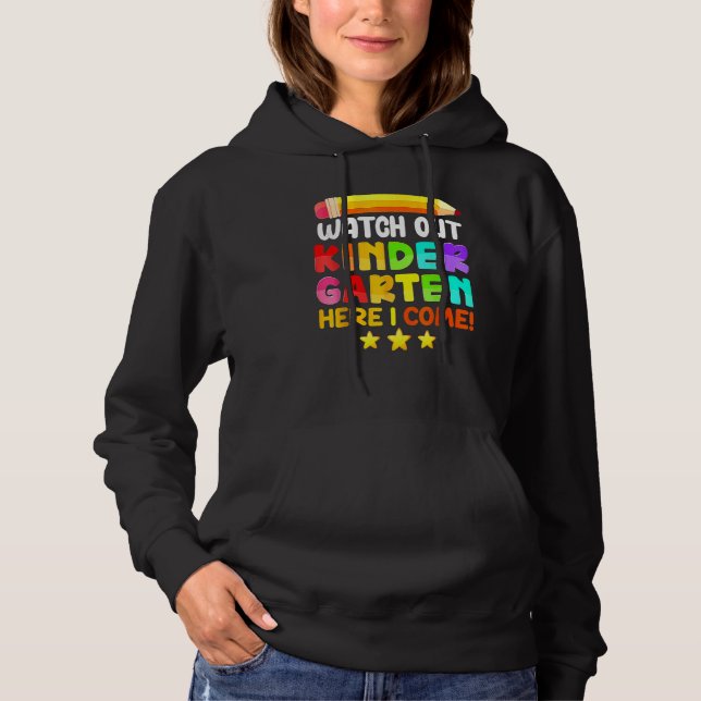 Camiseta Relógio de Volta às Aulas Cuidado Jardim de Infânc (Frente)
