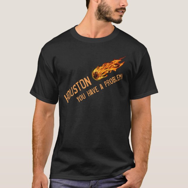 Camiseta Relógio do meteoro de Houston (Frente)