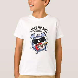 Camiseta Relógio E Rolar Pedra Engraçado