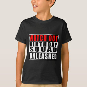 Camiseta Relógio Feminino Equipe de Aniversário Liberada Di