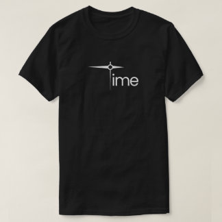 Camiseta Relógio Minimalista Tipografia Tempo