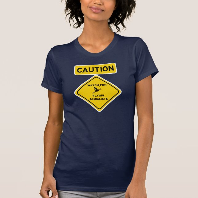 Camiseta Relógio para Aerialists de voo - trapézio do (Frente)