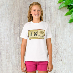 Camiseta Relógio Rádio Flip Vintage Retro