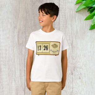 Camiseta Relógio Rádio Flip Vintage Retro