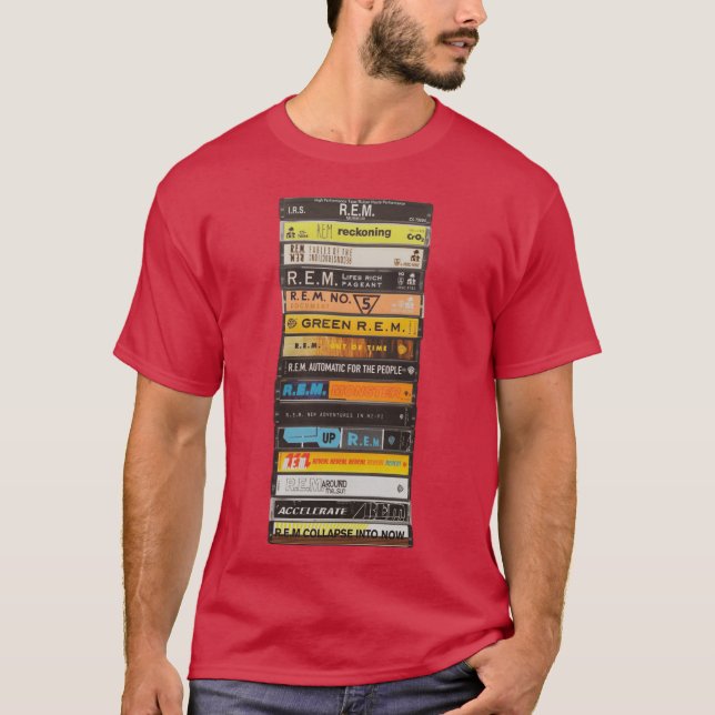Camiseta REM Cassete Garoto Vintage (Frente)