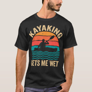 Camiseta Remar de Caiaque Engraçado Me Molha Caiaque Lago R