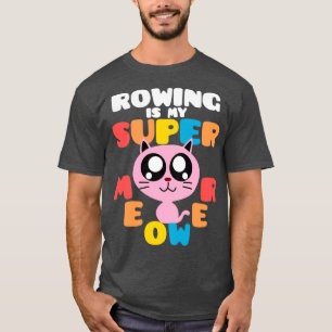 Camiseta Remar É O Meu Supermeower Gato Removendo Superpóta