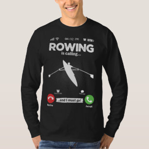 Camiseta Remar Está Chamando Eu Devo Ir Canoa Caiaque Barco