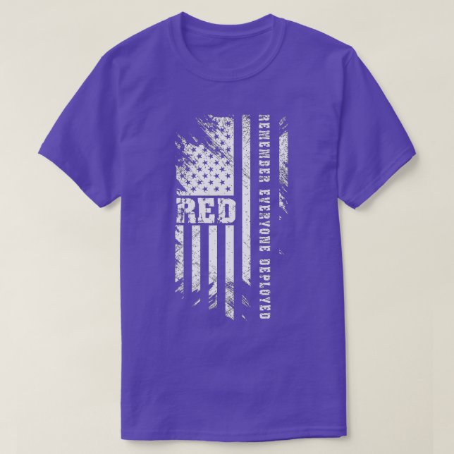 Camiseta Remember Everyone Veteran Deployed RED Friday (117 (Frente do Design)