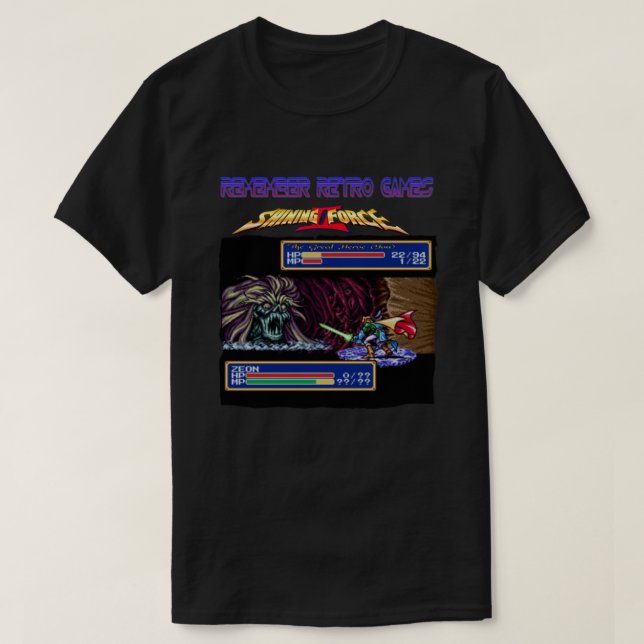 Camiseta Remember Retro Games Shining Force II Classic (Frente do Design)