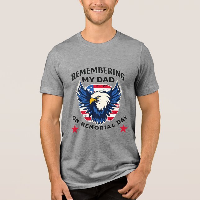 Camiseta Remembering My Dad on Memorial Day (Frente)
