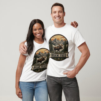 Camiseta Remenda Bordada de Alce 'Vague Livre'