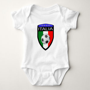 Camiseta Remendo da bandeira de Italia/Italia - com bola de