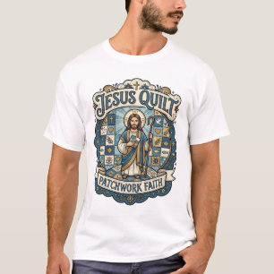 Camiseta Remendo de Colcha de Jesus Fé Colcha de Jesus Patc