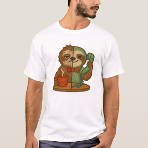 Camiseta Remendo de Sloth Glow-Up de Dia para Noite � T-Shi