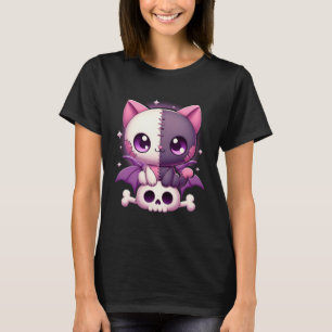 Camiseta Remendo de Zumbi Bruxa Kawaii Pastel Góthico Assus