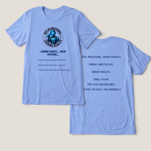 Camiseta Remendo Humano de Dados  (Design Frente e Verso)