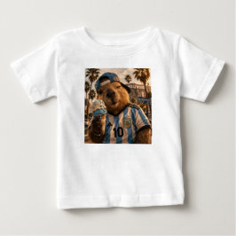 Camiseta Remera Bebe Niños Capibarra viajero