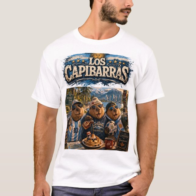 Camiseta  Remera Los Capibarras en Canadá (Frente)