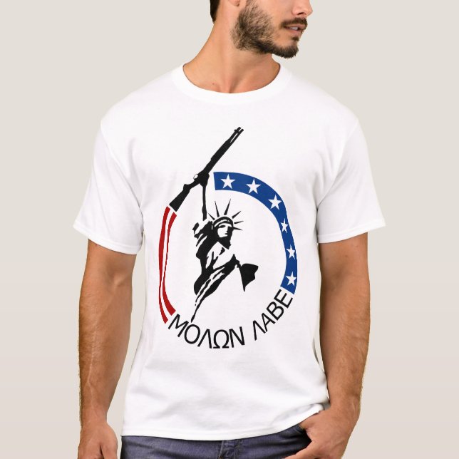Camiseta Remington 870 - MOLON LABE (Frente)