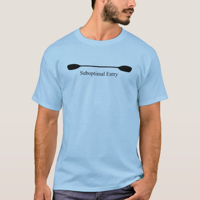 Camiseta Remo de Caiaque de Entrada Subótima (Frente)