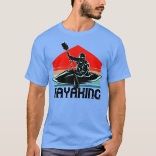 Camiseta Remo de Kayak no Rio Remo de Kayak Vintage Caiaque