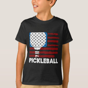Camiseta Remo de Pickleball Bandeira Pickle Ball Patriota H