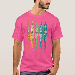 Camiseta Remo de rio em lago Viagem de barco Colorido Ka
