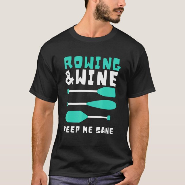Camiseta Remo E Vedação De Faculdades - Remo E Vinho (Frente)