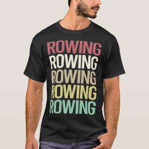 Camiseta Remoção de Linha de Texto Colorido