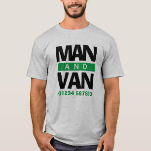 Camiseta Remoções de Empresa, Correio ou Driver de Van