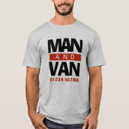 Camiseta Remoções de Empresa, Correio ou Driver de Van