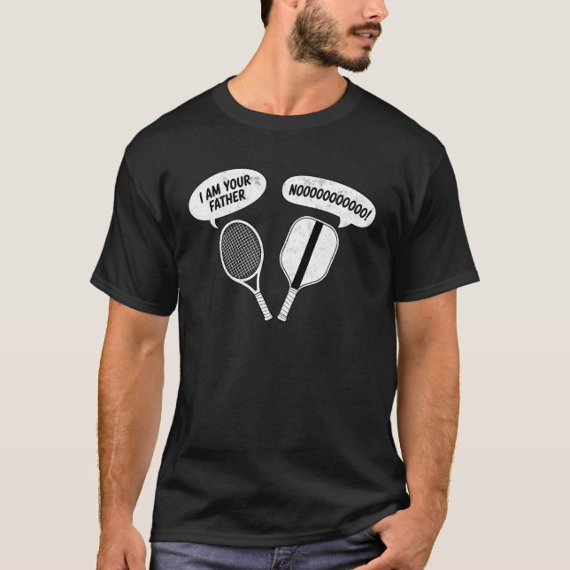 Camiseta Remos de Tênis Pickleball Piada Engraçada Eu Sou S (Frente)