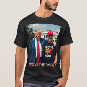 Camiseta Remova a camisa-T antitrump fascista