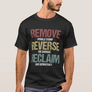 Camiseta Remover Protesto de Reclamação Reversa