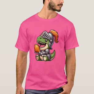 Camiseta Ren Faire Festival T-Rex Dinossaur Medieval Knight