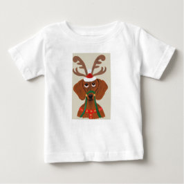 Camiseta Rena de Dachshund