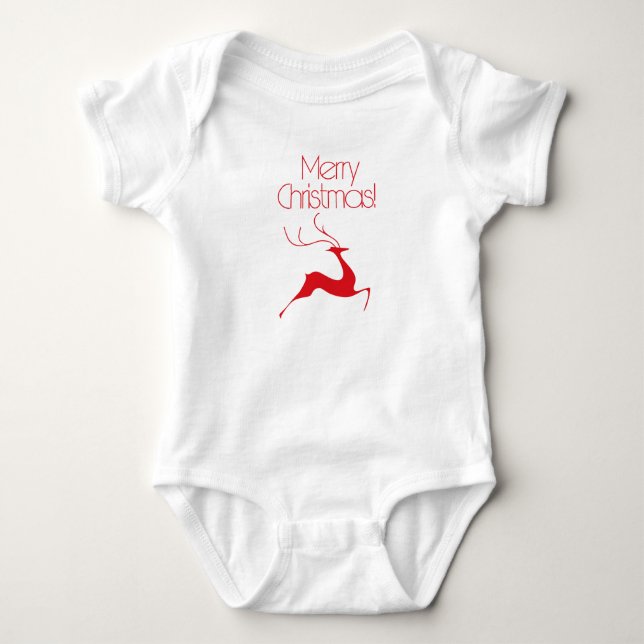 Camiseta rena de Natal (Frente)