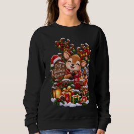 Camiseta Rena de Natal Aconchegante – Floresta de Inverno N