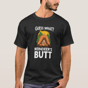 Camiseta Rena de Natal Adivinhe Qual é o Traseiro da Rena e