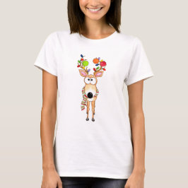 Camiseta Rena de Natal de Pickleball