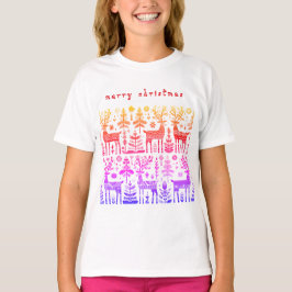 Camiseta Rena de Natal Feliz