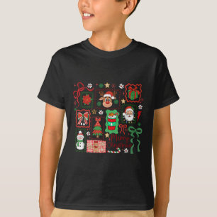 Camiseta Rena de Natal Papai Noel Boneco de Neve Coquete B